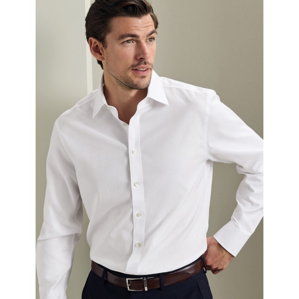 Charles Tyrwhitt Extra Slim Fit Non-Iron Twill Shirt White 16/33 NWT